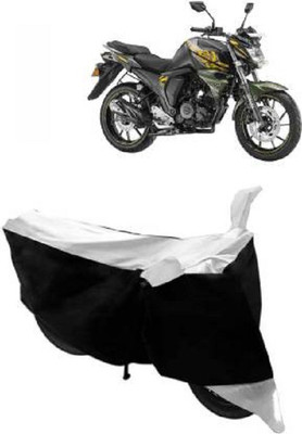 AK Star Waterproof Two Wheeler Cover for Yamaha(FZ-S, Black, Silver)