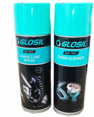 GLOSIL GLO.Retails002 GLOSIL Chain lube500ml & chain cleaner500ml for bikes Chain Oil(1 L, Pack of 2)