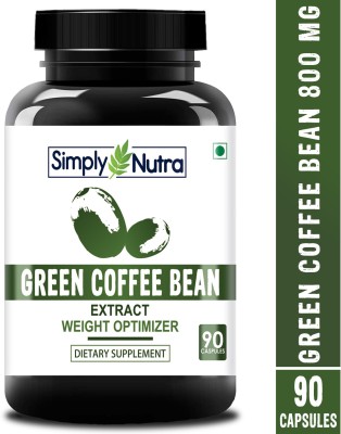 Simply Nutra Green Coffee Bean Extract Pure Weight Loss Supplement and Fat Burner, 800 Mg(90 No)