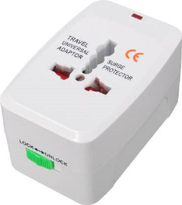 Buy Genuine Compact Sized And Rectangle Universal International Worldwide Adaptor(White)