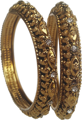 Shopinclass Metal Bangle(Pack of 2)