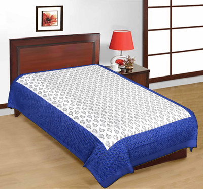 60% OFF on Kismat Collection 210 TC Cotton Single Printed Bedsheet(Pack of 1, White) 60% OFF on Kismat Collection 210 TC Cotton Single Printed Bedsheet(Pack of 1, White)