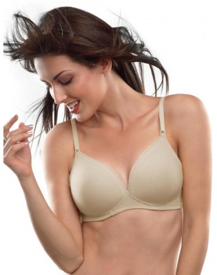 Lovable CONFI-41 Women T-Shirt Lightly Padded Bra(Beige)