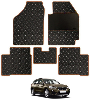 elegant Leatherite Standard Mat For  BMW X1(Black, Orange)