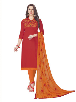 Kimisha Cotton Blend Embroidered Salwar Suit Material