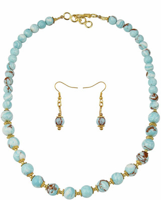 Pearlz Ocean Alloy Gold-plated Multicolor Jewellery Set(Pack of 1)