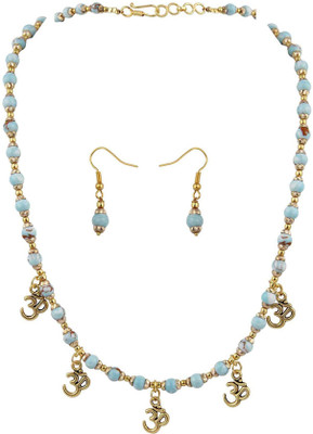 Pearlz Ocean Alloy Gold-plated Multicolor Jewellery Set(Pack of 1)