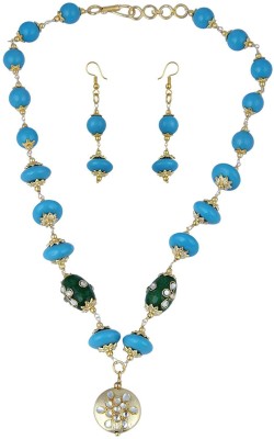 Pearlz Ocean Alloy Gold-plated Multicolor Jewellery Set(Pack of 1)