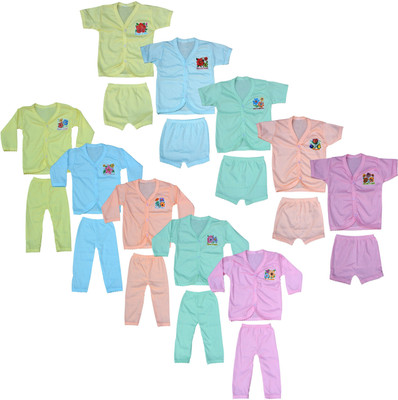 Just Live Fashion Baby Boys & Baby Girls Casual Shirt Pyjama, Shorts(Multicolor8)