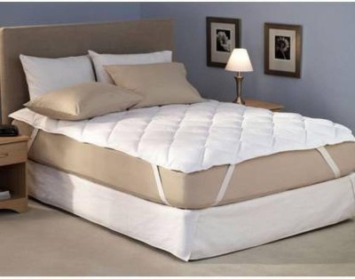 Craft Lovers Elastic Strap King Size Waterproof Mattress Cover(White)