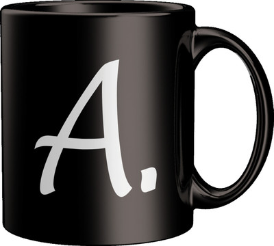 ECFAK Quotes With Alphabet: A Ceramic Coffee Mug(350 ml)