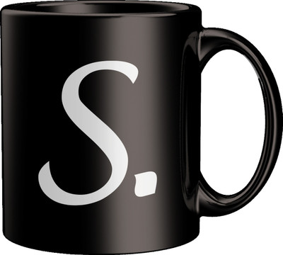 ECFAK Quotes With Alphabet: S Ceramic Coffee Mug(350 ml)