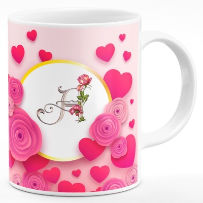 ANDV Letter A Alphabet Gift For Birthday Special (MN-AEAA190G0E) Ceramic Coffee Mug(350 ml)