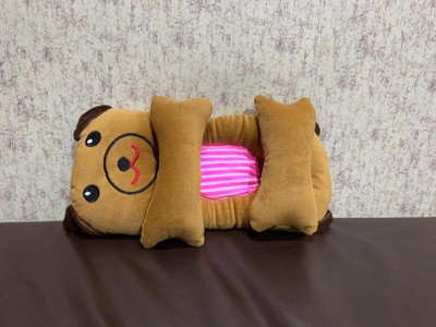 Divine Homes Microfibre Sleeping Pillow Pack of 1 Animals(Brown)