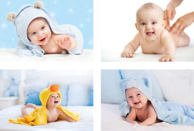 Printnet 48.26 cm baby209 Self Adhesive Sticker(Pack of 4)