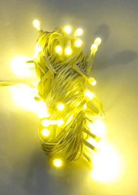 EmmEmm 25 LEDs 7.62 m Gold Steady String Rice Lights(Pack of 10)