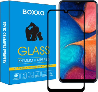 Boxxo Edge To Edge Tempered Glass for Samsung Galaxy A20s(Pack of 1)