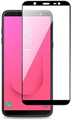 DSCASE Edge To Edge Tempered Glass for Samsung Galaxy J8(Pack of 1)