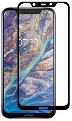 DSCASE Edge To Edge Tempered Glass for Nokia 8.1(Pack of 1)