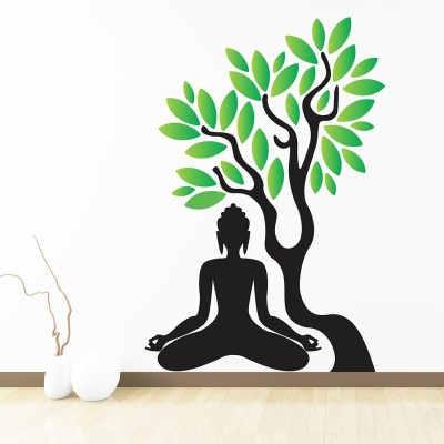 Littlebuds 85 cm Budha Removable Sticker(Pack of 1)