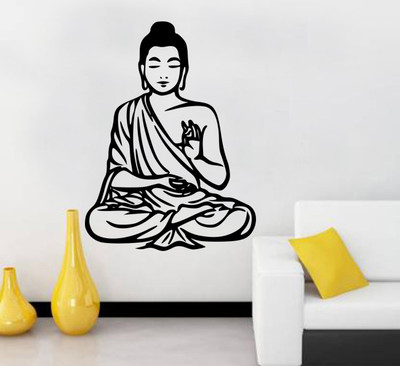 fuzzy 75 cm Buddya Self Adhesive Sticker(Pack of 1)