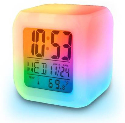 avnish Digital Multicolor Clock