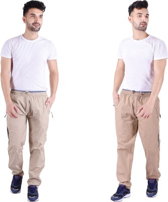 Mountain Colours Solid Men Brown, Beige Track Pants