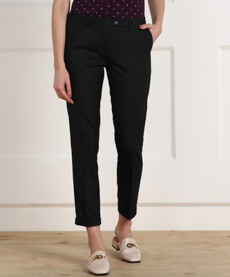 van-heusen-regular-fit-women-black-trousers
