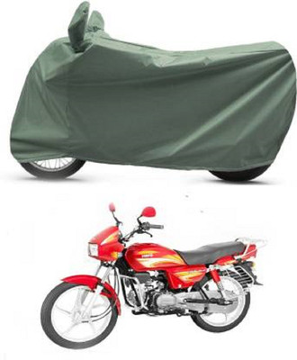 AK Star Waterproof Two Wheeler Cover for Hero(Splendor Plus, Grey)