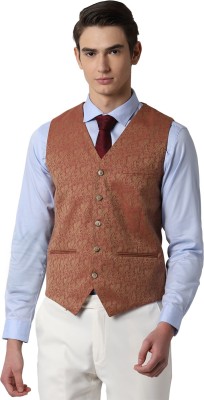 PETER ENGLAND Self Design Men Waistcoat