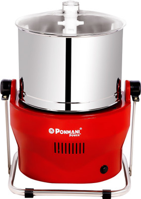 Ponmani Power Plus Tilting Wet Grinder(Red)