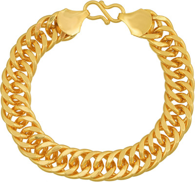 DzineTrendz Brass Cubic Zirconia Gold-plated Bracelet