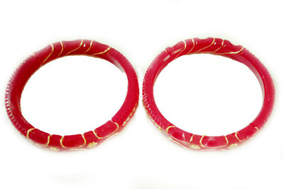 NEW BARMAN COLLECTION Brass Gold-plated Shakha Pola(Pack of 2)