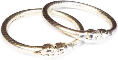 AkinosKIDS Metal Silver Coated Kada(Pack of 2)