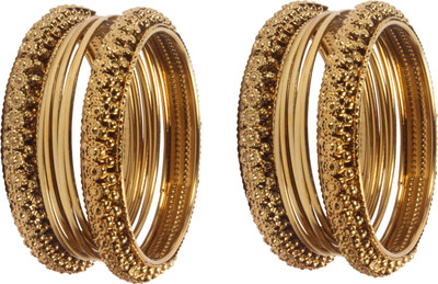 Shiv_Jewels Alloy Gold-plated Bracelet Set(Pack of 14)