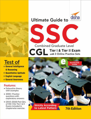 Ultimate Guide to Ssc Combined Graduate Level - Cgl (Tier I & Tier II) Exam with 3 Online Practice Sets(English, Paperback, unknown)