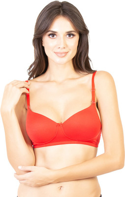 Enerve Women Push-up Lightly Padded Bra(Red)