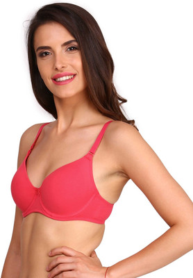 JOCKEY Women T-Shirt Lightly Padded Bra(Pink)