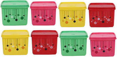 KUBER INDUSTRIES Plastic Grocery Container  - 1000 ml(Pack of 8, Multicolor)