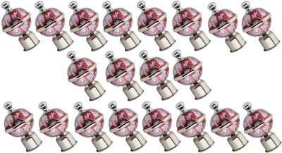 GROWNIX Red, Silver Rod Rail Bracket Metal(Pack of 20)