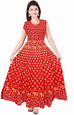 Madanam Flared/A-line Gown(Multicolor)