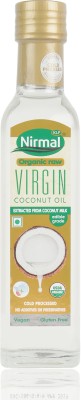 KLF Nirmal Organic Raw virgin Coconut Oil Glass Bottle(250 ml)