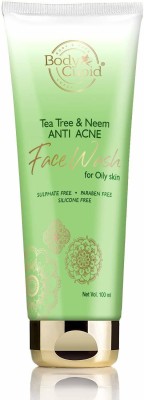 Body Cupid Tea Tree and Neem Anti Acne  with Tea Tree Oil & Neem Extract - 100mL Face Wash(100 ml)