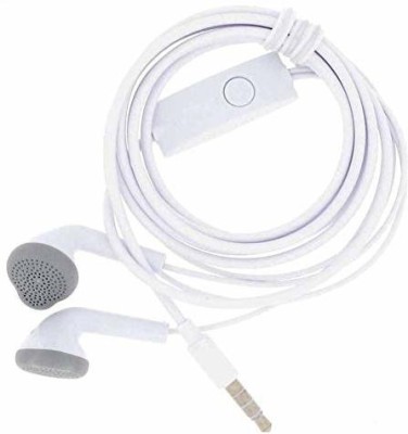 THE MOBILE POINT Headphones Earphones with Microphone,ALL Smartphones (White) Wired Headset(White, In the Ear)