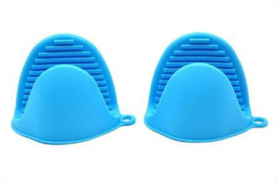 DECKLINE Blue Silicon Kitchen Linen Set(Pack of 2)