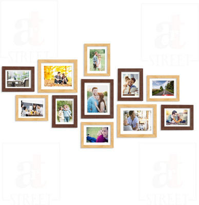 Painting Mantra Wood Table Photo Frame(Multicolor, 11 Photo(s), 22X18X12)