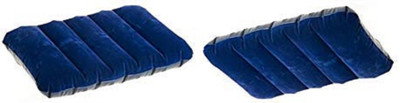 UNIQUESTOREE Air Solid Travel Pillow Pack of 2(Blue)