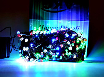 EmmEmm 17 LEDs 3.66 m Multicolor Flickering String Rice Lights(Pack of 10)
