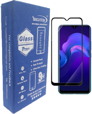 BRIGHTRON Edge To Edge Tempered Glass for Vivo Y15(Pack of 1)