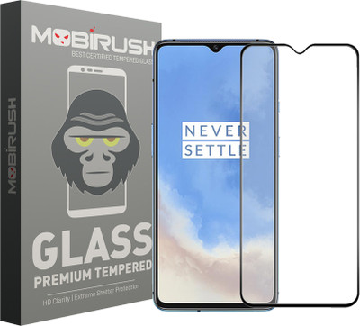 MOBIRUSH Edge To Edge Tempered Glass for OnePlus 7T(Pack of 1)